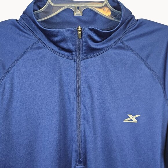 Mens XL Activewear Athlesiure Running Gym Blue GSX Lightweight Sweater Jacket - Picture 6 of 14
